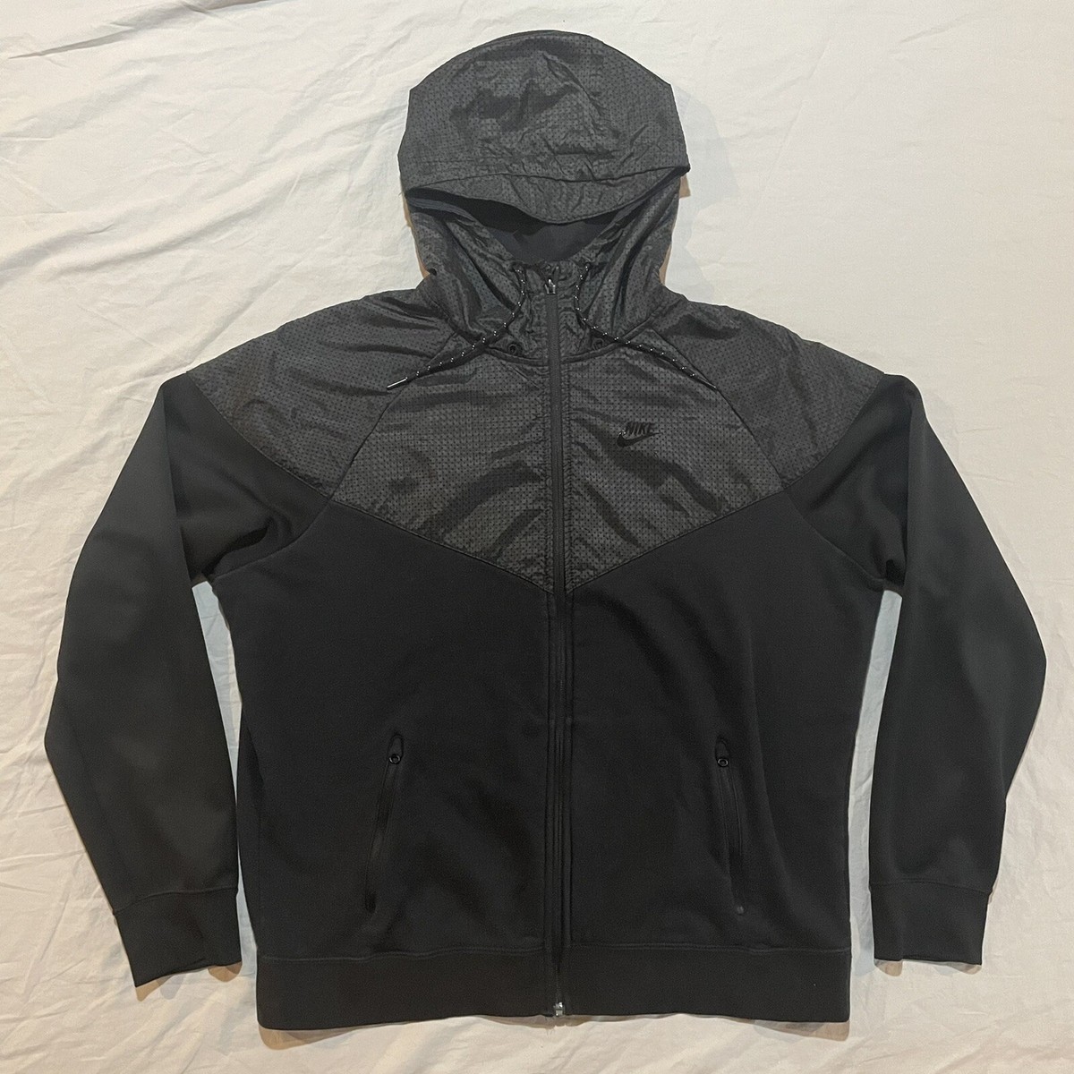 triple nike logo hoodie