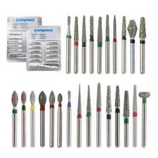 Multi-use Diamond Burs FG High Speed Burr Round End Taper Ball Football Cylinder