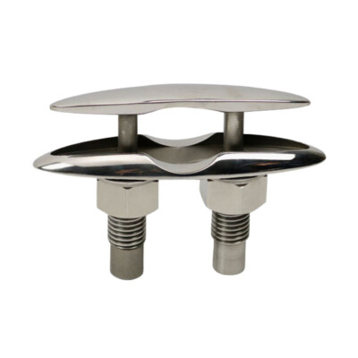 2PCS Pull Up Cleat 316 Stainless Steel 6'' Deck Hidden Flush Mount Boat Cleat