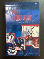 VTG 2001-2002 New York Rangers Team Media Guide VTG Messier/Lindros Hockey NHL!