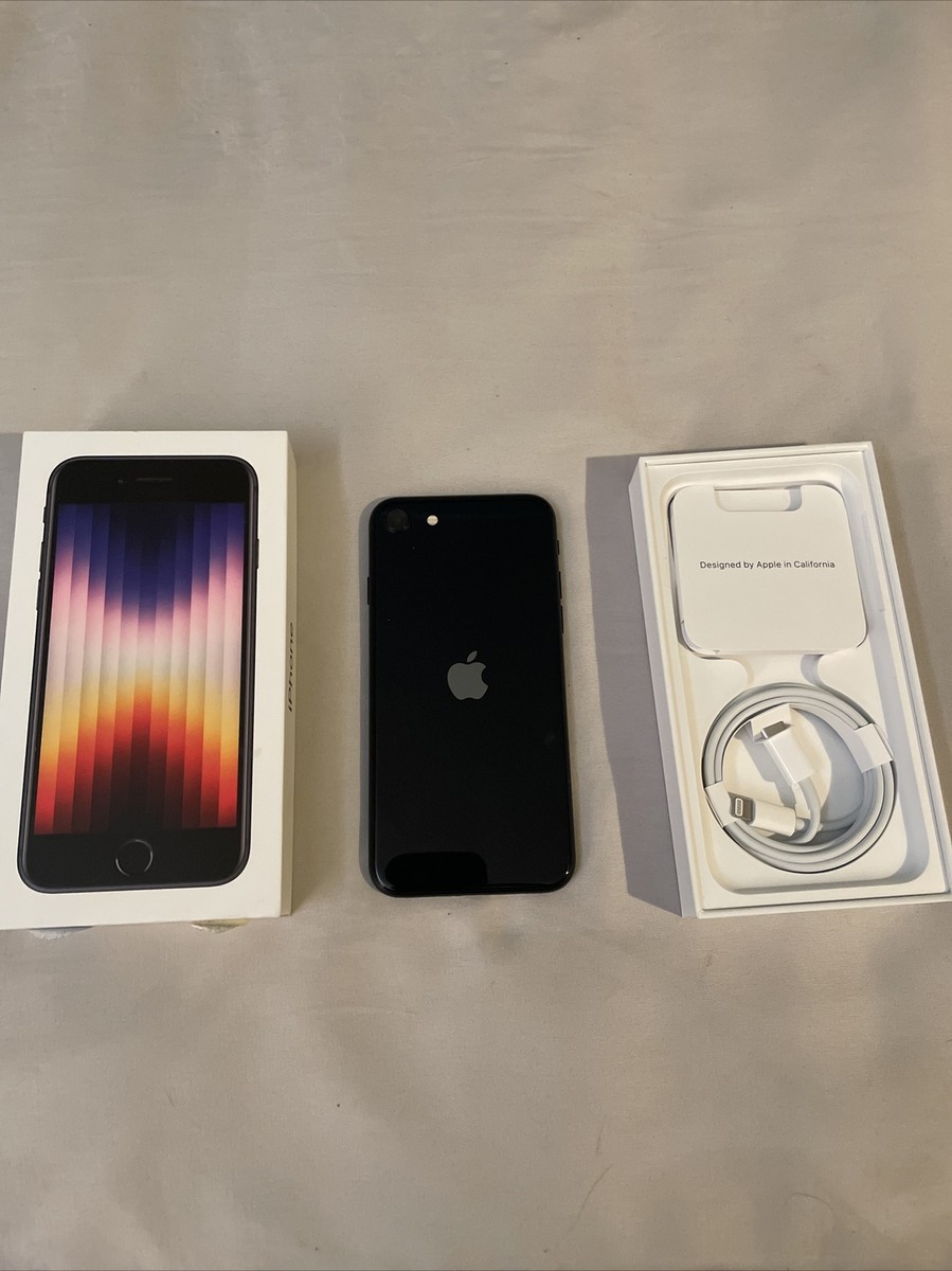 Apple iPhone SE (2022) - 64 GB - Midnight (Unlocked) for sale