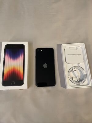 Apple iPhone SE (2022) - 64 GB - Midnight (Unlocked) for sale
