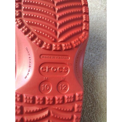 Crocs Clogs Women 12 Man 10 Red Vineyard Vines Holiday Christmas Vacation Travel Crocs Clogs Women 12 Man 10 Red Vineyard Vines Holiday  main image 3