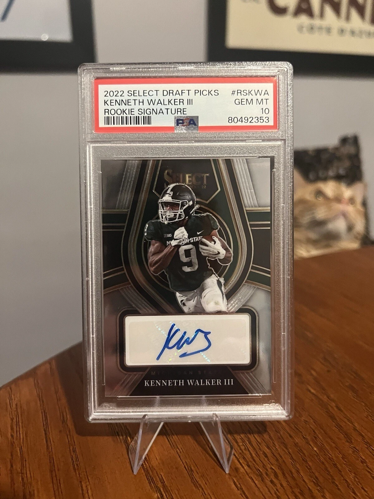 Kenneth Walker III Panini Select Draft Picks Rookie Signatures #RSKWA Base