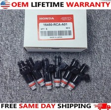 6 Fuel Injectors 16450-rca-a01 For Honda 3.0 3.2l 3.5l Acura Mdx Tl Accord Pilot