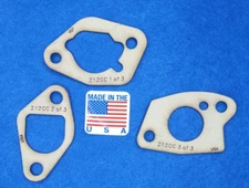 Set of 3 Carburetor Gaskets for Predator 6.5HP 212CC Engine Made in USA