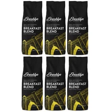 Brooklyn Beans Breakfast Blend, Light Roast, 6 pack (72 ounces total)