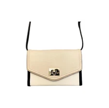 Kate Spade Nikki Walter Place Leather Envelope CrossbodyBag Black/Pebble