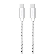 Liquipel Powertek Twizzler USB-C to USB-C - White