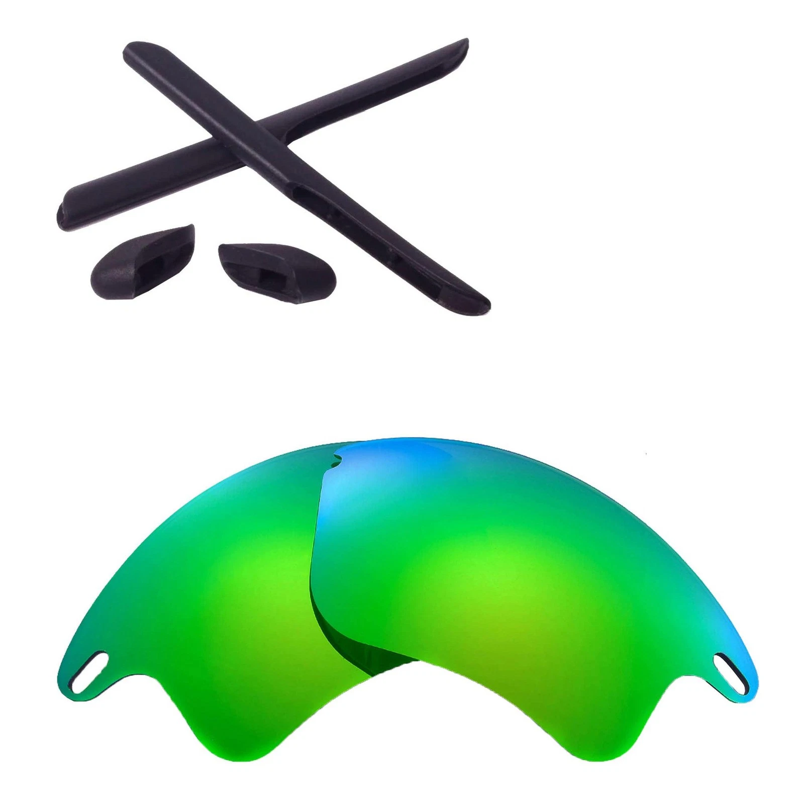 Walleva Emerald Polarized Lenses And Black Rubber Kit For Oakley Fast Jacket XL
Opens in a new windo