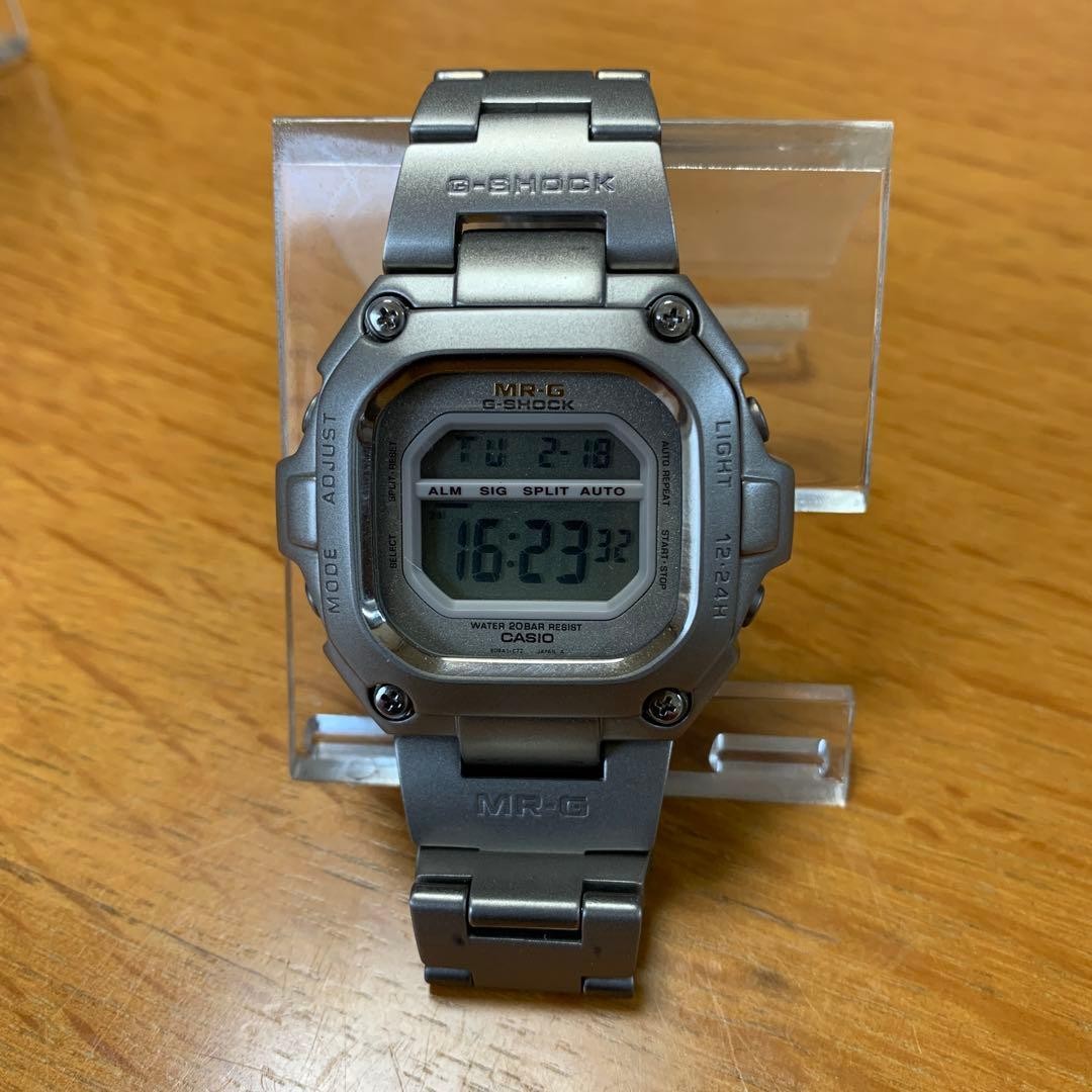 カシオMRG-110T初代フルメタルGショック角形チタン CASIO G-SHOCK MRG-110T Men's Watch Color Silver Digital No Battery
