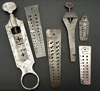 JOBLOT Vintage Draw Plate Jewellers Wire Drawplate Jewellery Craft Shaping