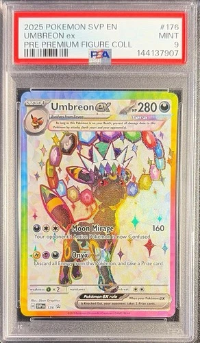 Umbreon ex ~ Pokemon Prismatic Evolutions ~ Black Star Promo #176 ~ PSA 9