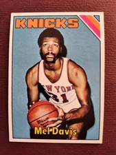 MEL DAVIS New York KNICKS 1975-76 TOPPS Basketball 🏀 Card #179