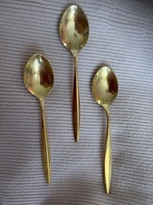 WMF Kaffeelöffel Serie Kopenhagen, 800 Silber, hart vergoldet