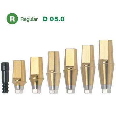 US Hiossen Osstem Regular Straight Transfer Abutment D5.0mm Internal Hex GH1-6mm