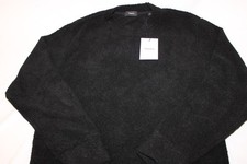 Vince Mens Black Textured Cashmere Bouncle Sweatshirt Sweater G1N