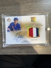 2021-22 Upper Deck SP Authentic Nils Lundkvist Future Watch Auto Patch /100