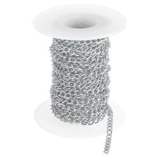 16,4 ft Aluminium Ovalgliederkette, 5,5x3,5x1mm, silber für Marke