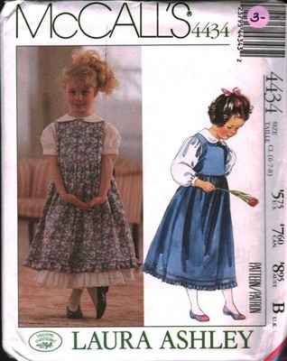 4434 Vintage McCalls SEWING Pattern 1990s GirlsJumper Blouse Petticoat UNCUT OOP