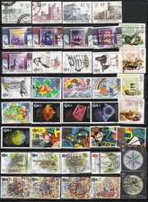 Great Britain 1988 - 90, Scott's #1230 - #1334, 78 diff stamps, 2 Pages, Cat$95+