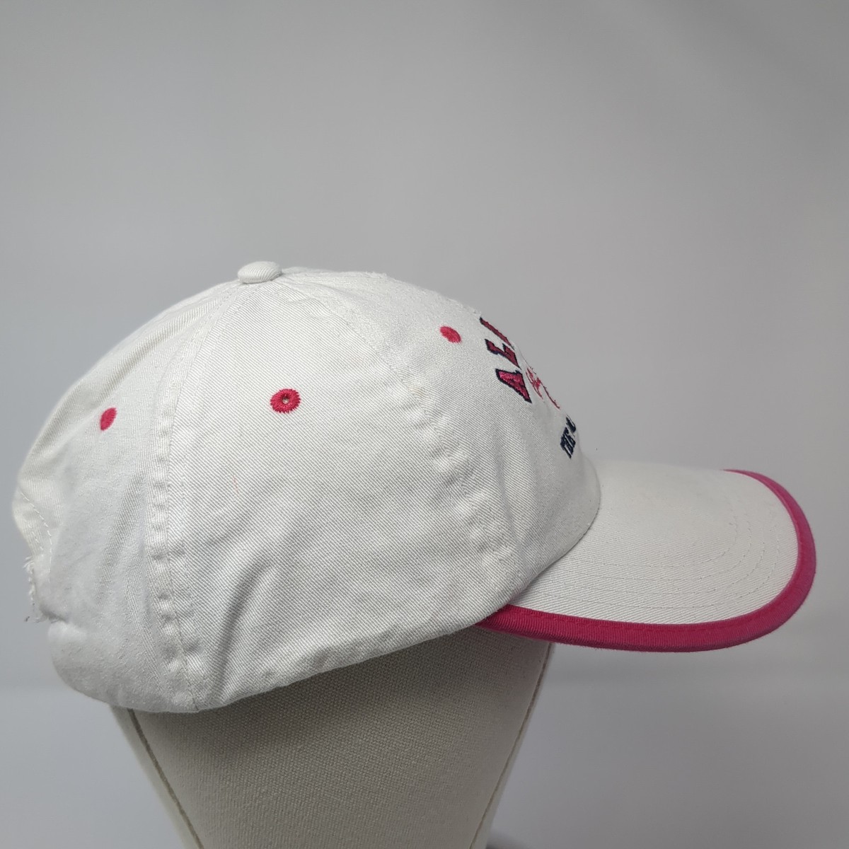 Alaska Est. 1959 The Last Frontier Baseball Cap White One Size Prairie Mountain View 4