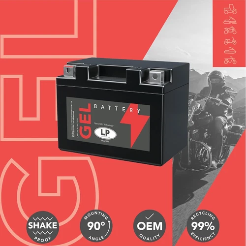 Motorrad LB4-3 Gel LP Batterie 12 Volt passend für PGO Motorcycles Big Max 50 1990- - Bild 3 von 12