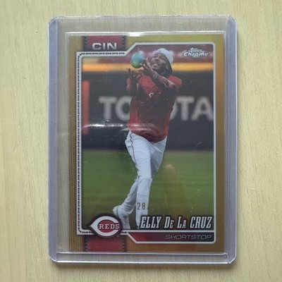 Topps Chrome 2026 Elly De La Cruz SP image variation gold 44/50