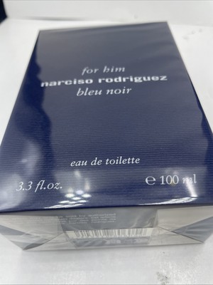 NARCISO RODRIGUEZ BLEU NOIR FOR HIM EDT SPRAY 3.3 Fl.oz/100 mL NEW AND SEALED