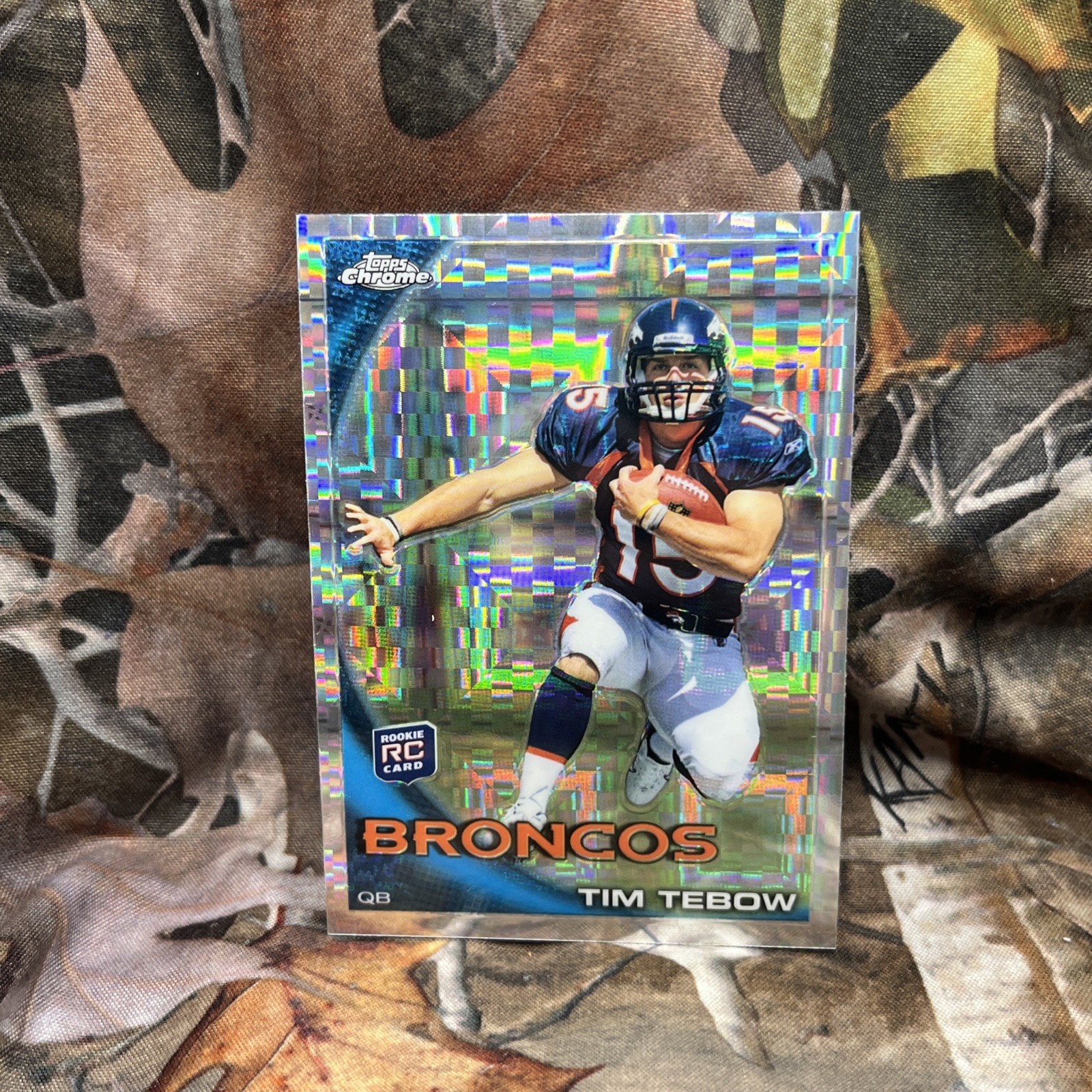2010 Topps Chrome - Tim Tebow #C100 X-Fractor (RC)