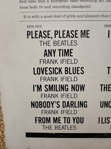 Rare Beatles & Frank Ifield on Stage Vee Jay 1085 Album Excellent Condition - Picture 7 of 15