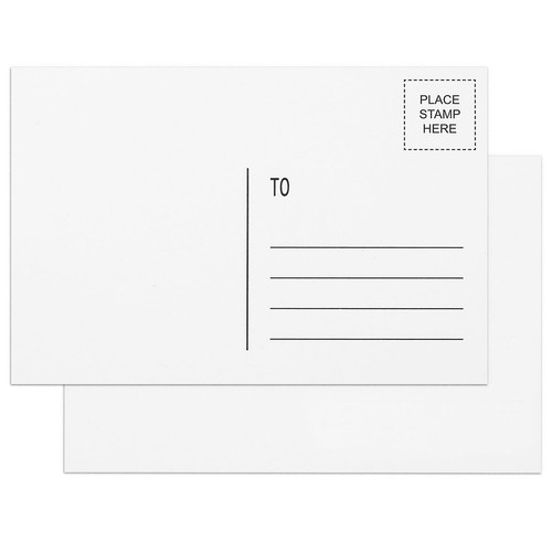 Blank Postcards for Mailing 4x6, Goefun 300 GSM Printable 48pack, white - Picture 1 of 7