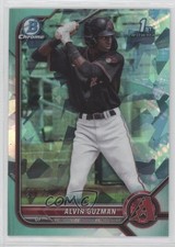 2022 Bowman Sapphire Chrome Prospects Aqua 32/55 Alvin Guzman #BCP-18 02u3