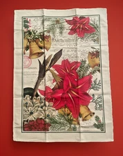 Michel Design Works Holiday London Bells Cotton Kitchen Dish / Tea Towel