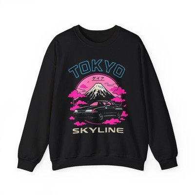 Skyline R32 GT-R Crewneck Sweatshirt Tokyo JDM Retro Car Gift Apparel