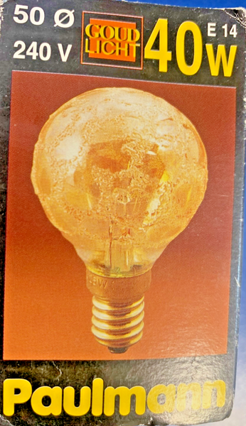 Paulmann/Flip Mini - Globelampe E14 40W G50 Krokoeis Gold GlüHlampe 144.40-image