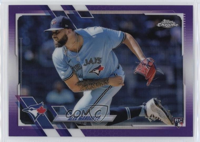 2021 Topps Chrome Update Target Purple Refractor Alek Manoah #USC65 1g2w