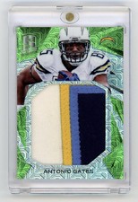 2015 Panini Spectra Immense Antonio Gates Game Used Jumbo Prime Patch Green /10