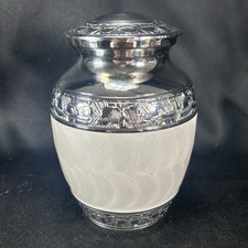eSplanade Cremation Urn Memorial Jar Metal Burial Urns Keepsake for Ashes Brass