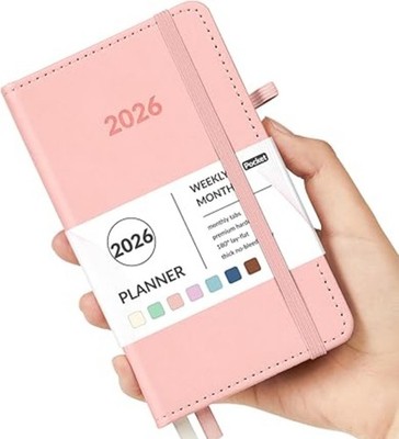 Pocket Planner 2026 Weekly Monthly 3.5''x6'', Agenda de Bolsillo Semanal y Mensual
