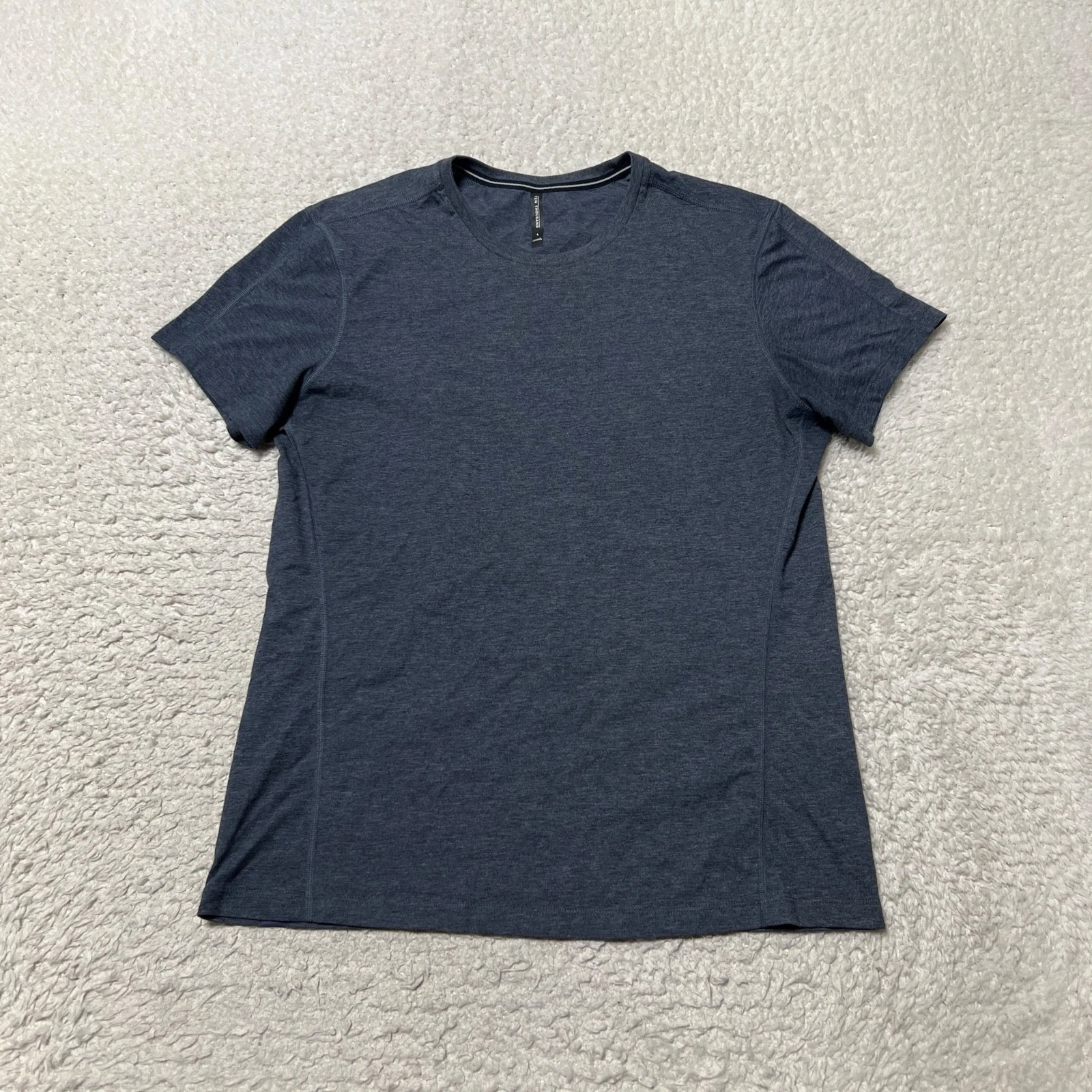Ten Thousand Shirt Mens Large Blue Gray Short Sleeve Durable Training Running