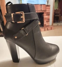 Size-5.5 Top Moda High Heels Bootie "Balencia-1"