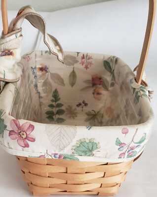 Longaberger Basket with Liner and Protector Mother's Day Basket