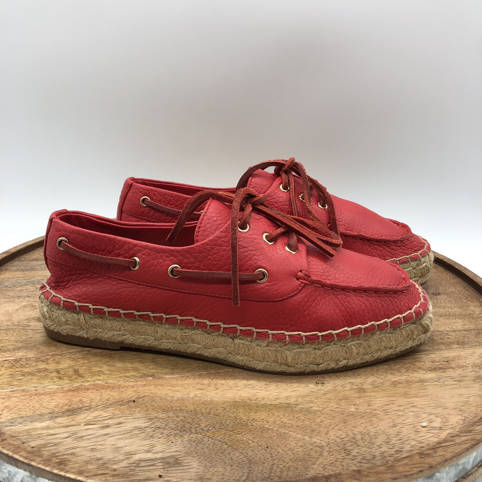 Tory Burch Skipper Espadrille Boat Shoes Womens Size … Gem