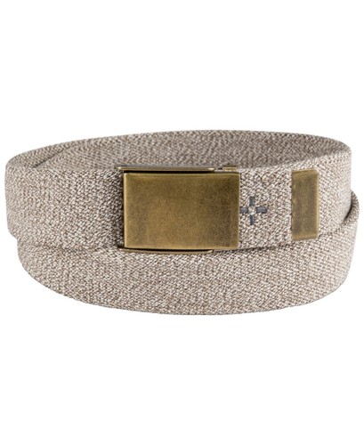 USED Vintage Cream/Off White Braided Woven Cord Belt with  display picture 1