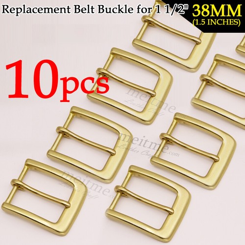 1.5" Solid Brass Belt Buckle Keeper Replacement Single Buckle Belt Loop 38mm lot - Picture 12 of 12