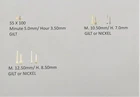 Watch hands 55 x 100  choose  finish + length Swiss made x 1 pair FREE POST