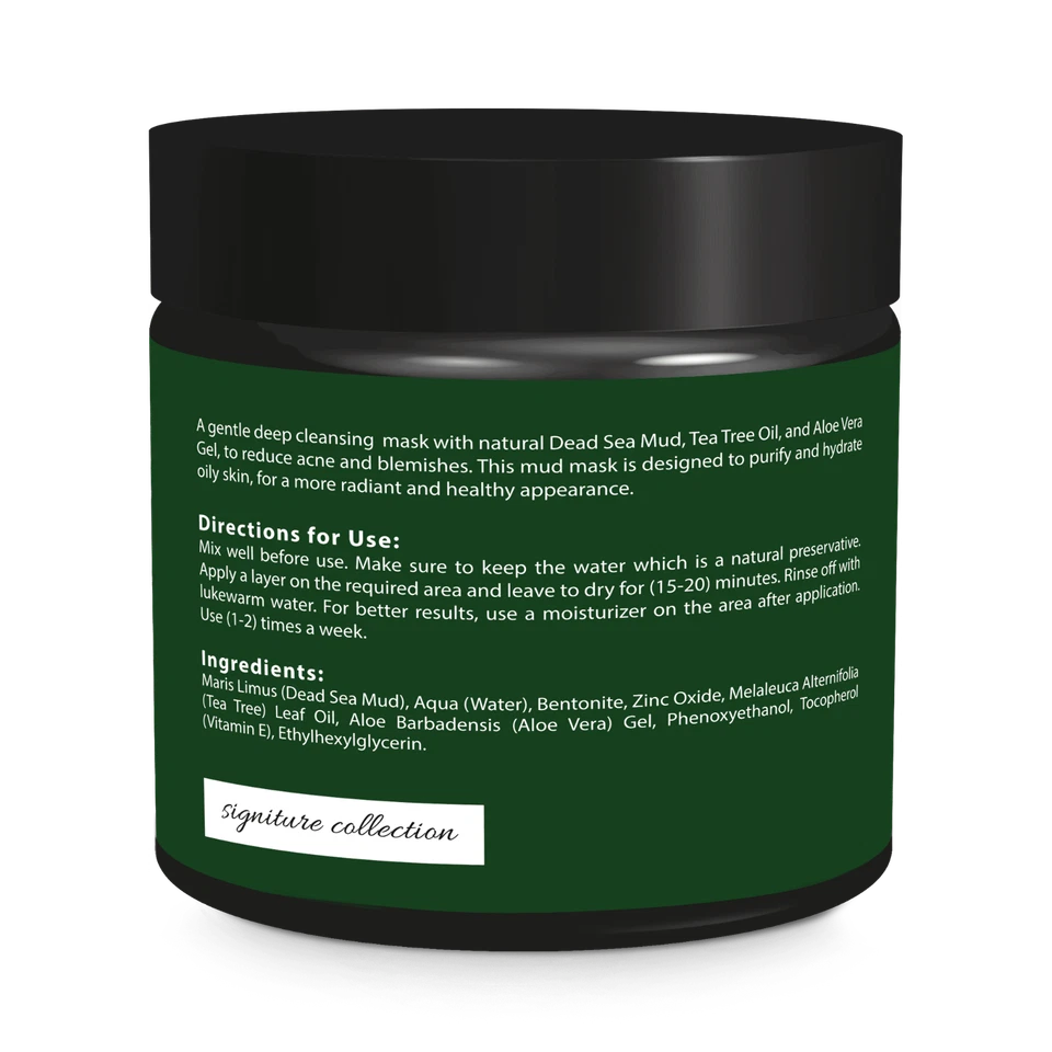 Tea Tree Aloe Vera Purifying Deep Cleansing Hydrating Dead Sea Mud Mask - Image 3 of 3