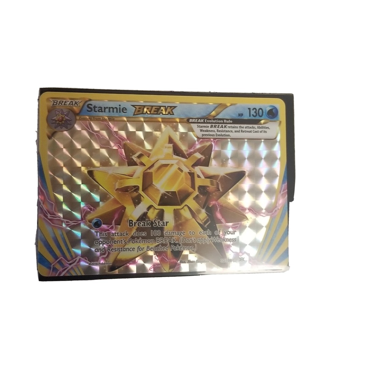 Pokemon Card Starmie Break 32/108 XY Evolutions Ultra Rare Holo NM