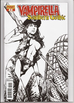 VAMPIRELLA: Southern Gothic #1 - B&W - Ultra Limited Edition - W/COA